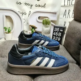 Adidas Samba Blue and White Lifestyle Sneakers
