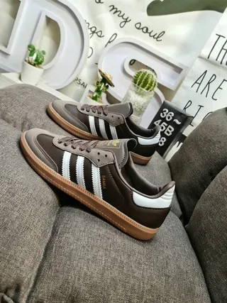 Adidas Samba Chaussures Lifestyle Marron et Blanc 7