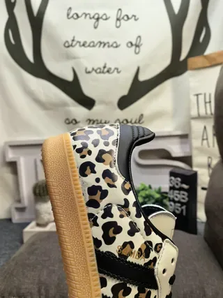 Adidas Samba Leopard-Print Lifestyle Sneakers 3