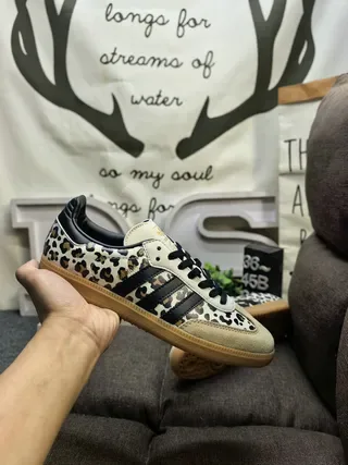 Adidas Samba Leopard-Print Lifestyle Sneakers 5