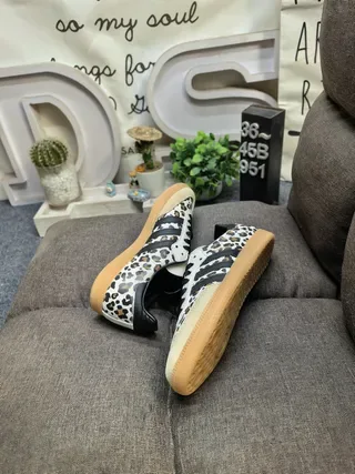 Adidas Samba Leopard-Print Lifestyle Sneakers 6