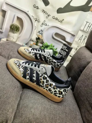 Adidas Samba Leopard-Print Lifestyle Sneakers 7