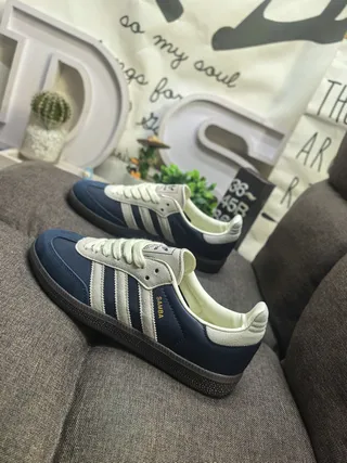 Adidas Samba Navy and Cream Lifestyle Sneakers 7