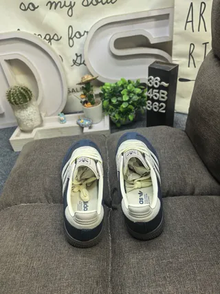 Adidas Samba Navy and Cream Lifestyle Sneakers 8
