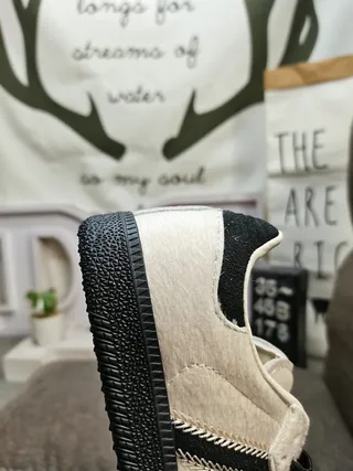 Adidas Samba Off-White and Black Lifestyle Sneakers 4