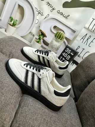 Adidas Samba Off-White and Black Lifestyle Sneakers 7