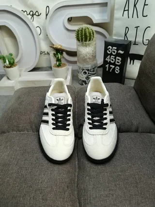 Adidas Samba Off-White and Black Lifestyle Sneakers 10