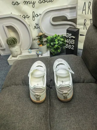 Adidas Samba Off-White Beige Scalloped Mary Jane Shoes 8