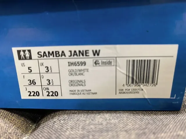 Adidas Samba Off-White Black Gum Lifestyle Sneakers 12