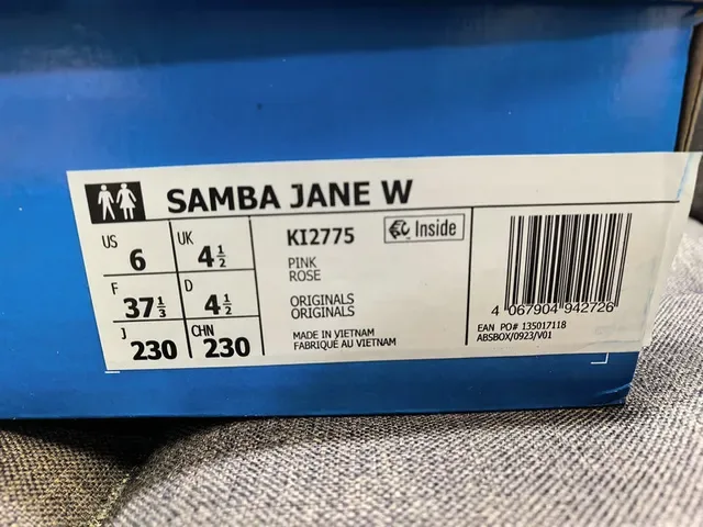 Adidas Samba Off-White Black Gum Lifestyle Sneakers 22