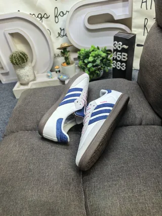 Adidas Samba Off-White Navy Pink Lifestyle Sneakers 6