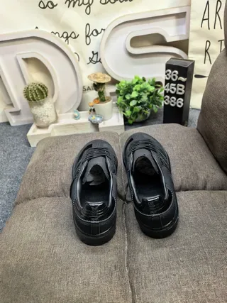 Adidas Samba OG All-Black Perforated Brogue Lifestyle Sneakers 8