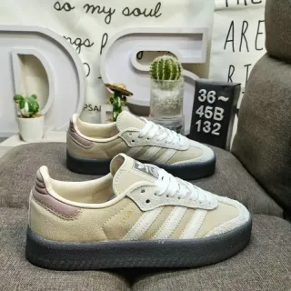 Adidas Samba OG भूरा, गुलाबी, सफेद लाइफस्टाइल स्नीकर्स