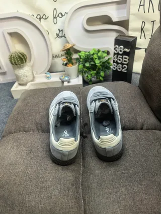 Adidas Samba OG Gray and Cream Lifestyle Sneakers 8