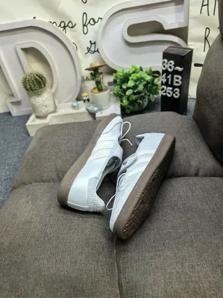 Adidas Samba OG Light Gray Lifestyle Sneakers 6
