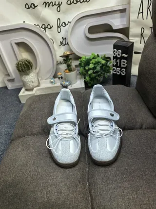 Adidas Samba OG Light Gray Lifestyle Sneakers 10