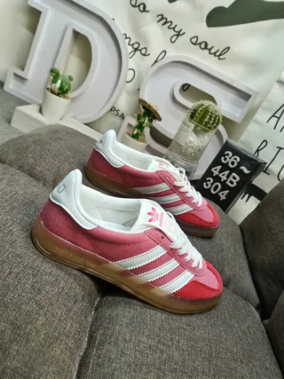 Adidas Samba OG Red and White Lifestyle Sneakers 9