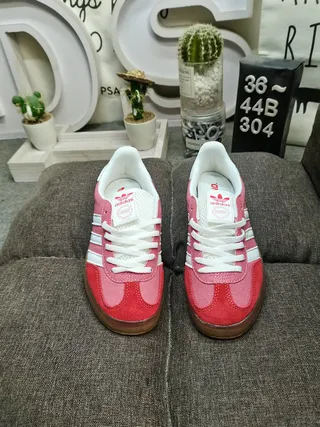 Adidas Samba OG Red and White Lifestyle Sneakers 10