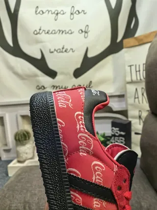Adidas Samba OG Red Coca-Cola Print Lifestyle Sneakers 3