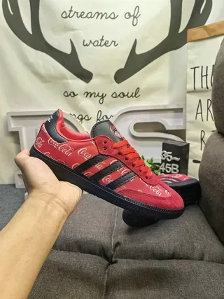 Adidas Samba OG Red Coca-Cola Print Lifestyle Sneakers 5