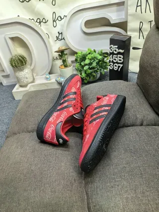Adidas Samba OG Red Coca-Cola Print Lifestyle Sneakers 6
