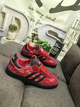 Adidas Samba OG Red Coca-Cola Print Lifestyle Sneakers 9