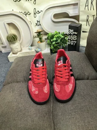 Adidas Samba OG Red Coca-Cola Print Lifestyle Sneakers 10