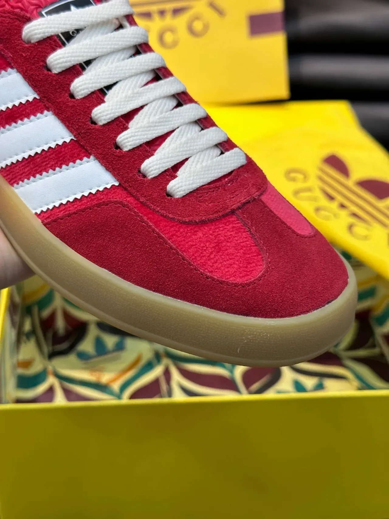 Adidas Samba OG Red White Gum Lifestyle Sneakers 6