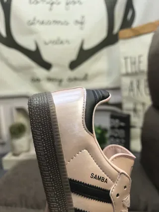 Adidas Samba Pale Pink and Black Lifestyle Sneakers 3