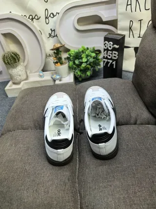 Adidas Samba Tênis Lifestyle Branco e Preto 8