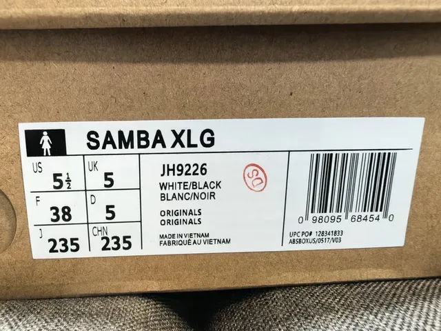 Adidas Samba White and Black Lifestyle Sneakers 2