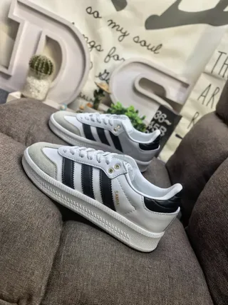 Adidas Samba White and Black Lifestyle Sneakers 7