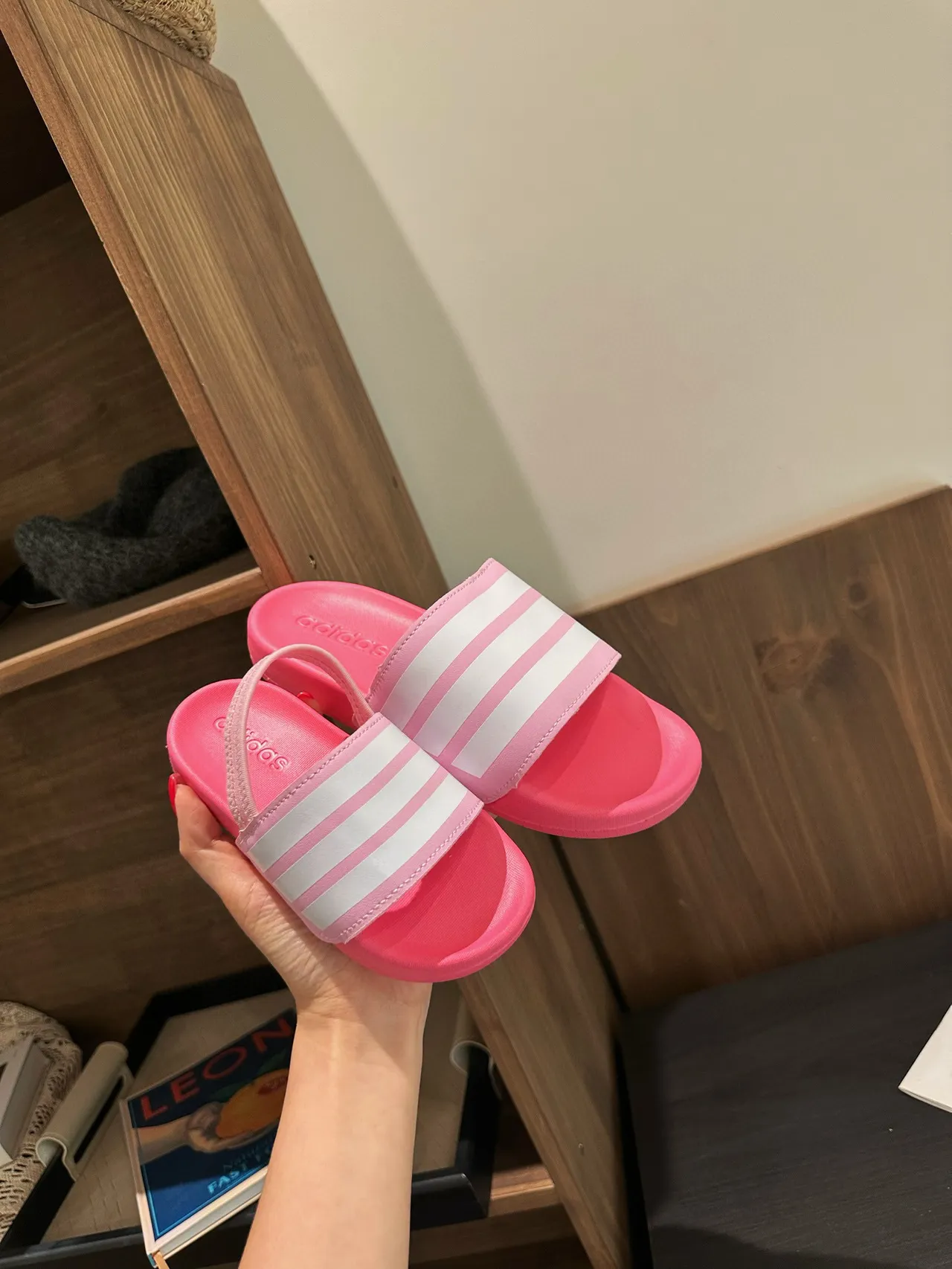 Adidas Slide Three-Stripe Strap Slippers 3