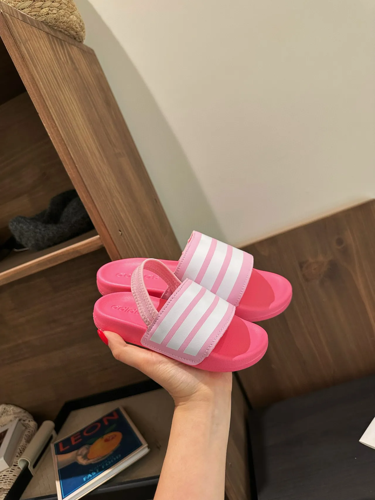Adidas Slide Three-Stripe Strap Slippers 4