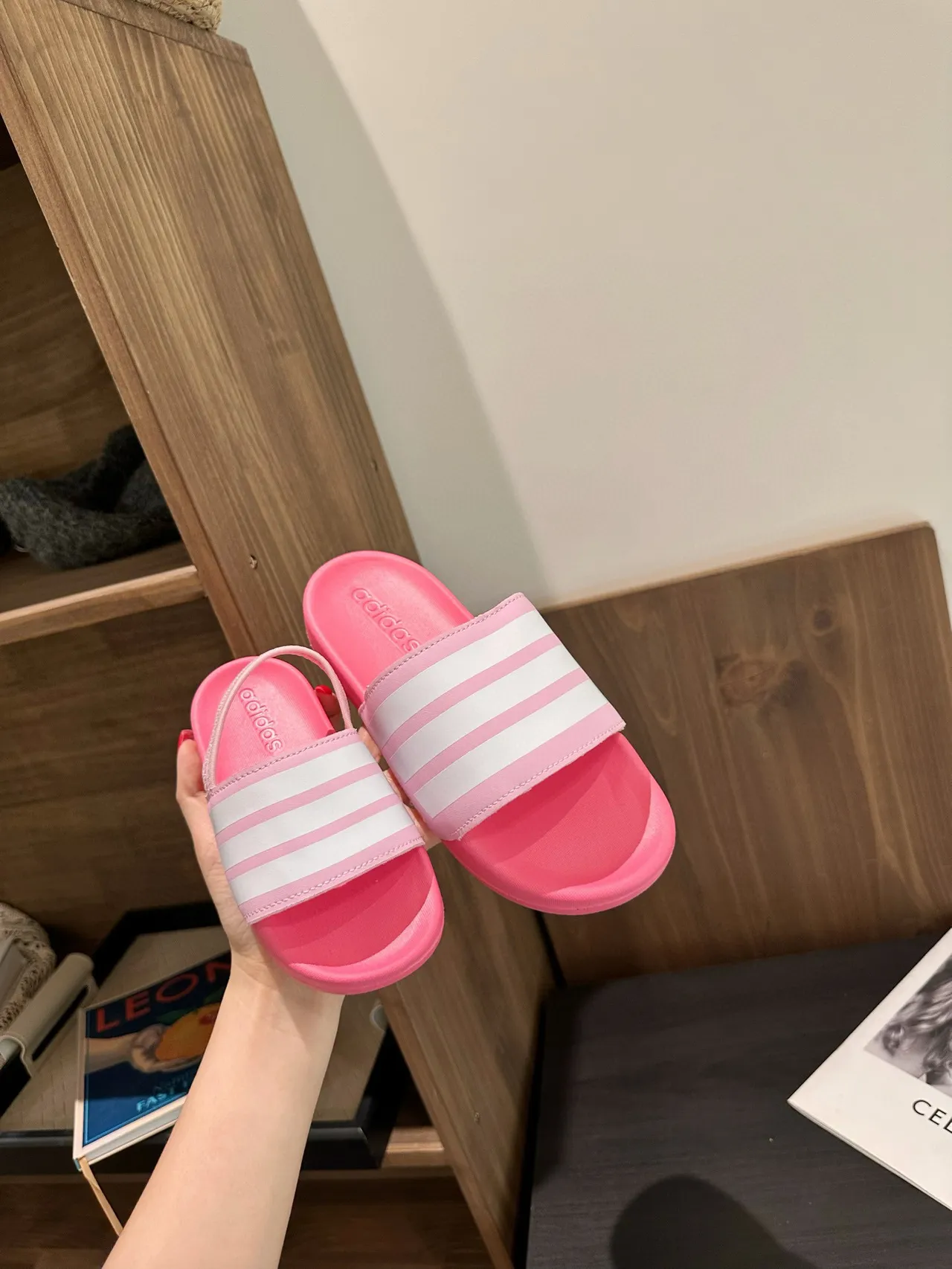 Adidas Slide Three-Stripe Strap Slippers 10