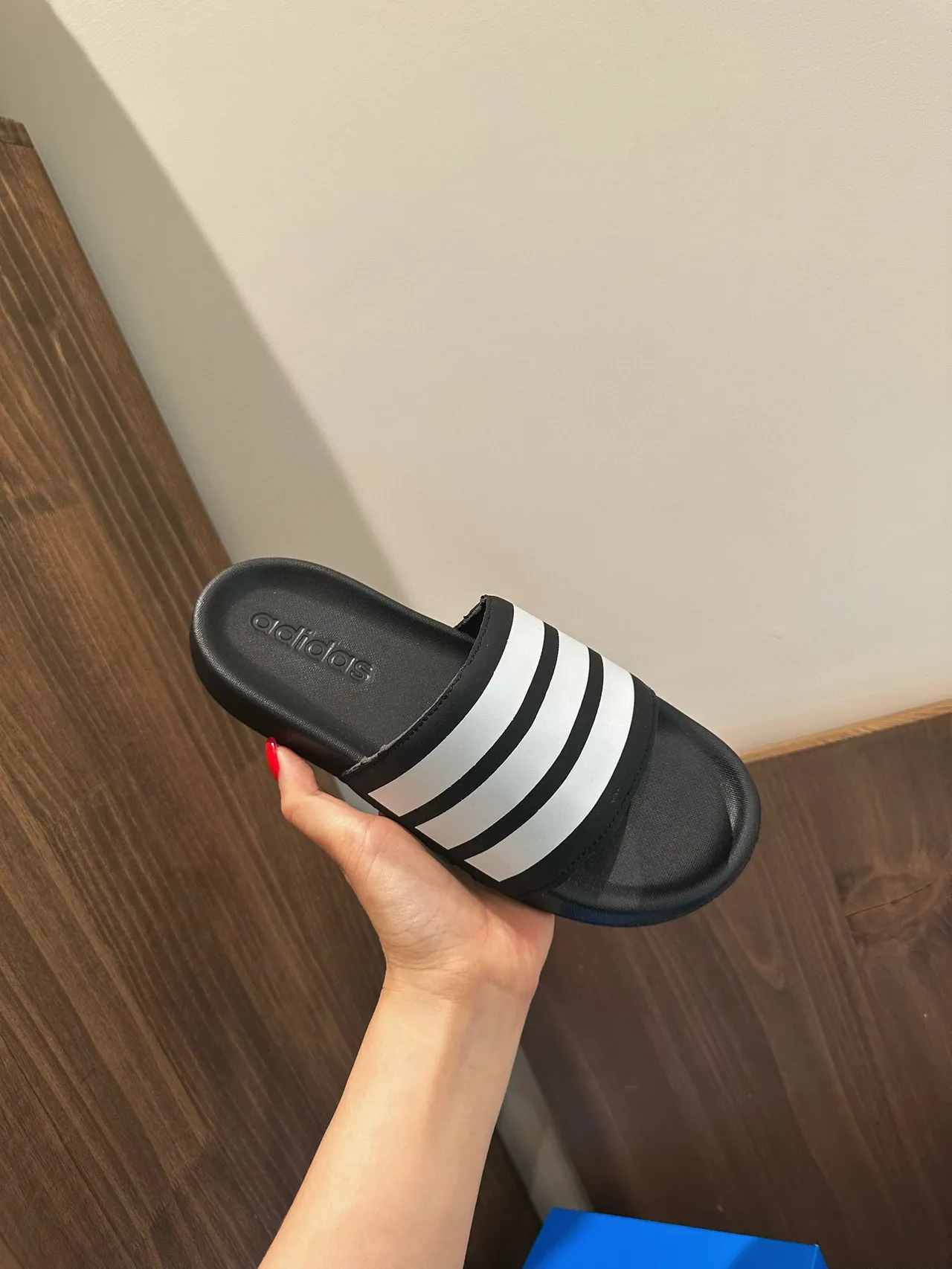 Adidas Slide Three-Stripe Strap Slippers 18