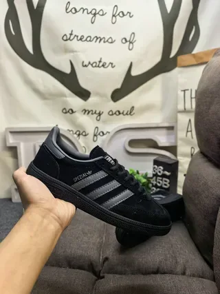 Adidas Spezial Black and Gray Suede Lifestyle Sneakers 5