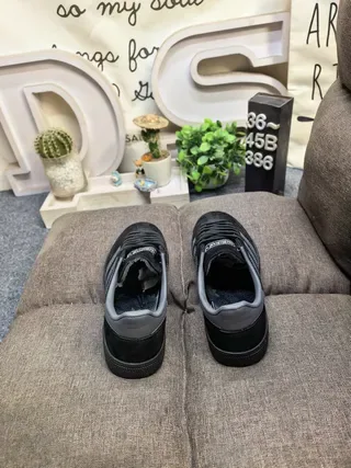 Adidas Spezial Black and Gray Suede Lifestyle Sneakers 8