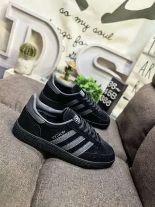 Adidas Spezial Black and Gray Suede Lifestyle Sneakers 9