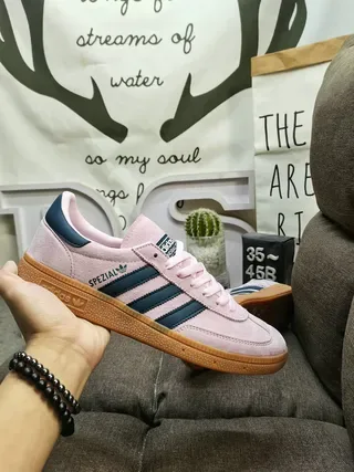 Adidas Spezial Dusty Pink and Navy Lifestyle Sneakers 5
