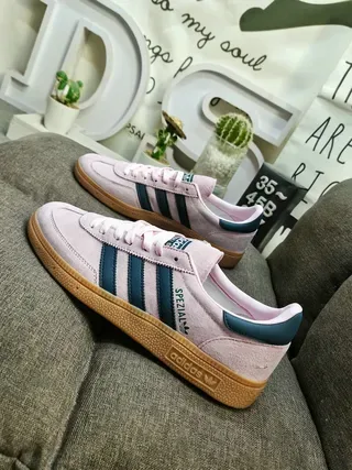 Adidas Spezial Dusty Pink and Navy Lifestyle Sneakers 7