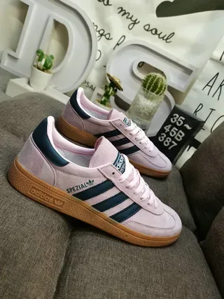 Adidas Spezial Dusty Pink and Navy Lifestyle Sneakers 9