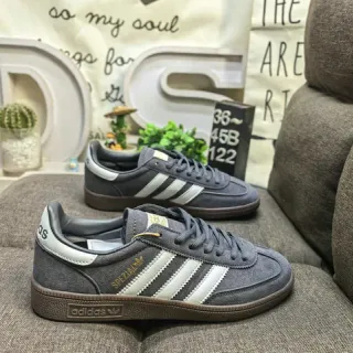 Adidas Spezial Gray Suede White Stripe Gum Sole Lifestyle Sneakers