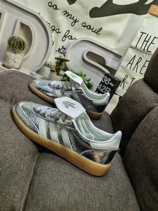 Adidas Spezial Gray Suede White Stripe Gum Sole Lifestyle Sneakers 7