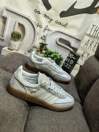 Adidas Spezial Gray Suede White Stripe Gum Sole Lifestyle Sneakers 19