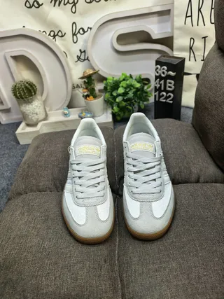 Adidas Spezial Gray Suede White Stripe Gum Sole Lifestyle Sneakers 20