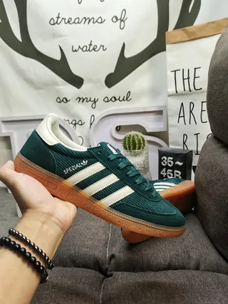 Adidas Spezial Green Corduroy Lifestyle Sneakers 5
