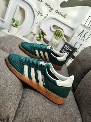 Adidas Spezial Green Corduroy Lifestyle Sneakers 7