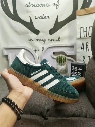 Adidas Spezial Green Corduroy Lifestyle Sneakers 5