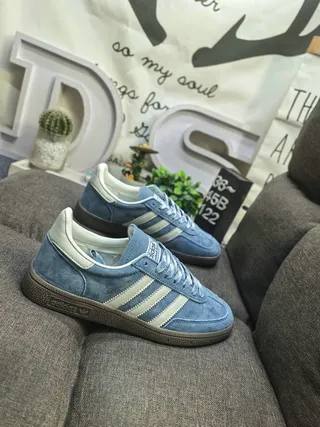 Adidas Spezial Light Gray and Blue Suede Lifestyle Sneakers 19
